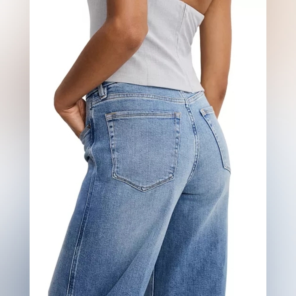 NWT Good American Good Skate Wide Jeans Size 10/30 in Indigo1142 - Picture 11 of 16